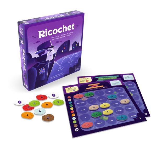 Jeu Ricochet - Materiel et boite