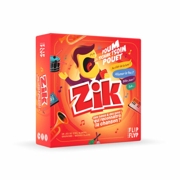 ZiK Boite Jeu Zik par Flip-Flap Editions