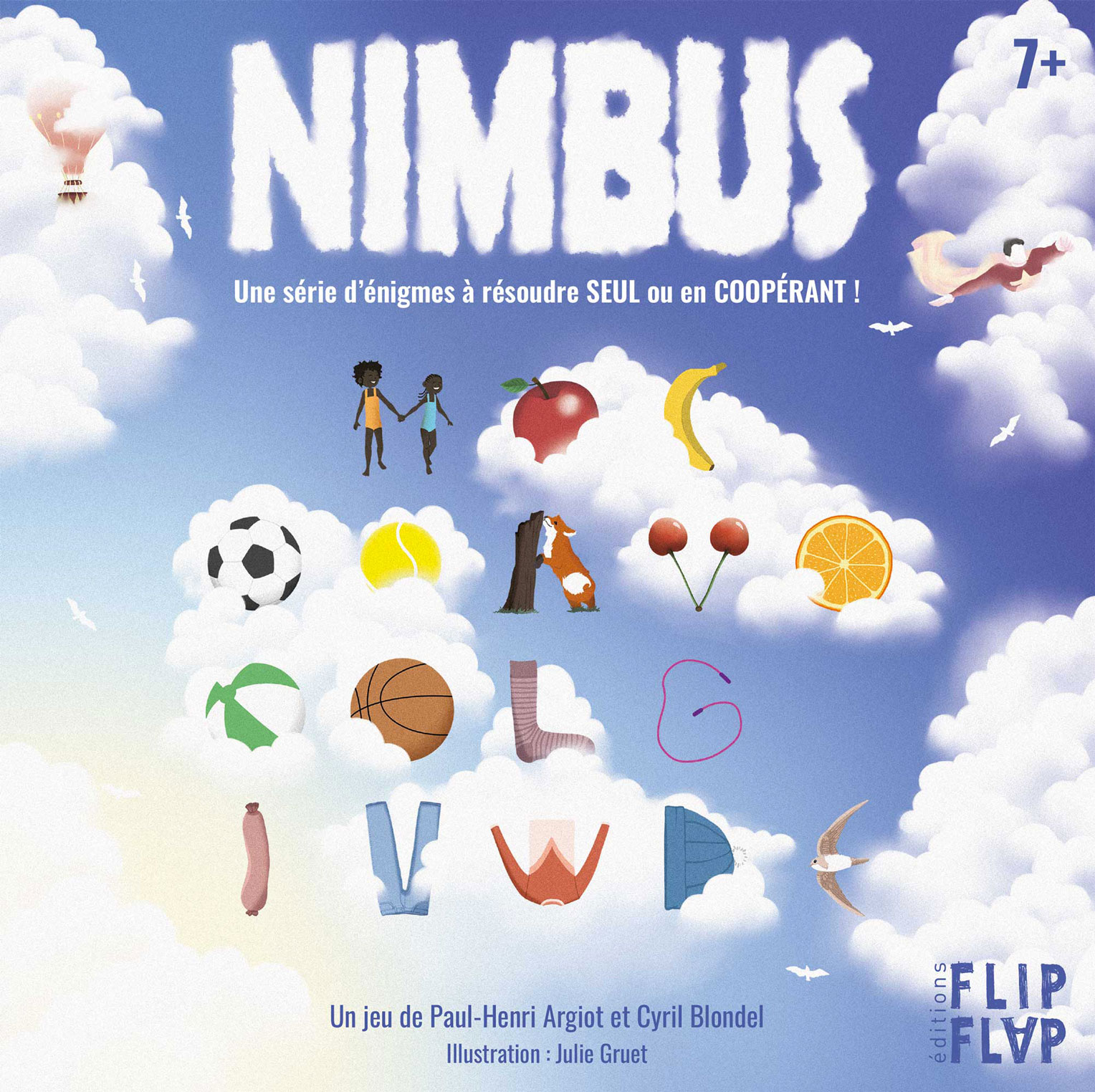 Boite du Jeu "Nimbus" créé par Flip Flap Editions