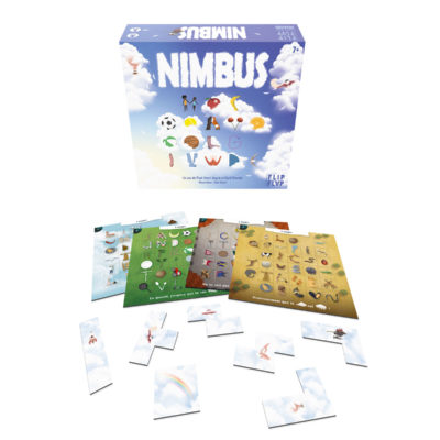Elements du Jeu "Nimbus" créé par Flip Flap Editions