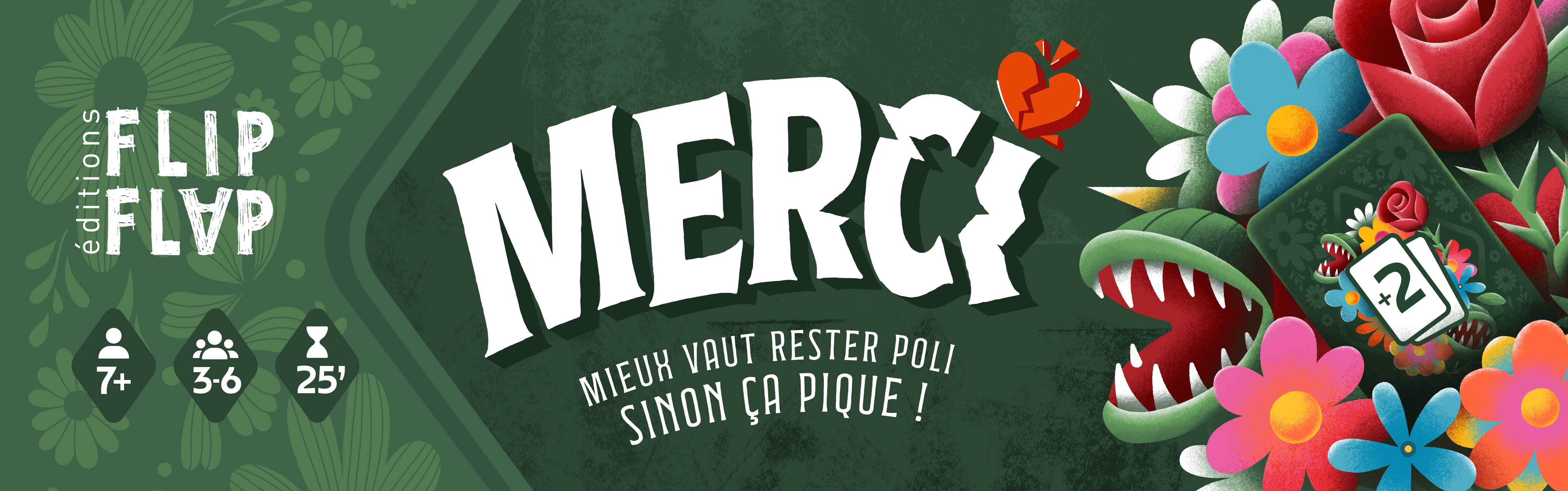 MERCI, Jeu de Défausse de Cartes par Flip Flap Editions